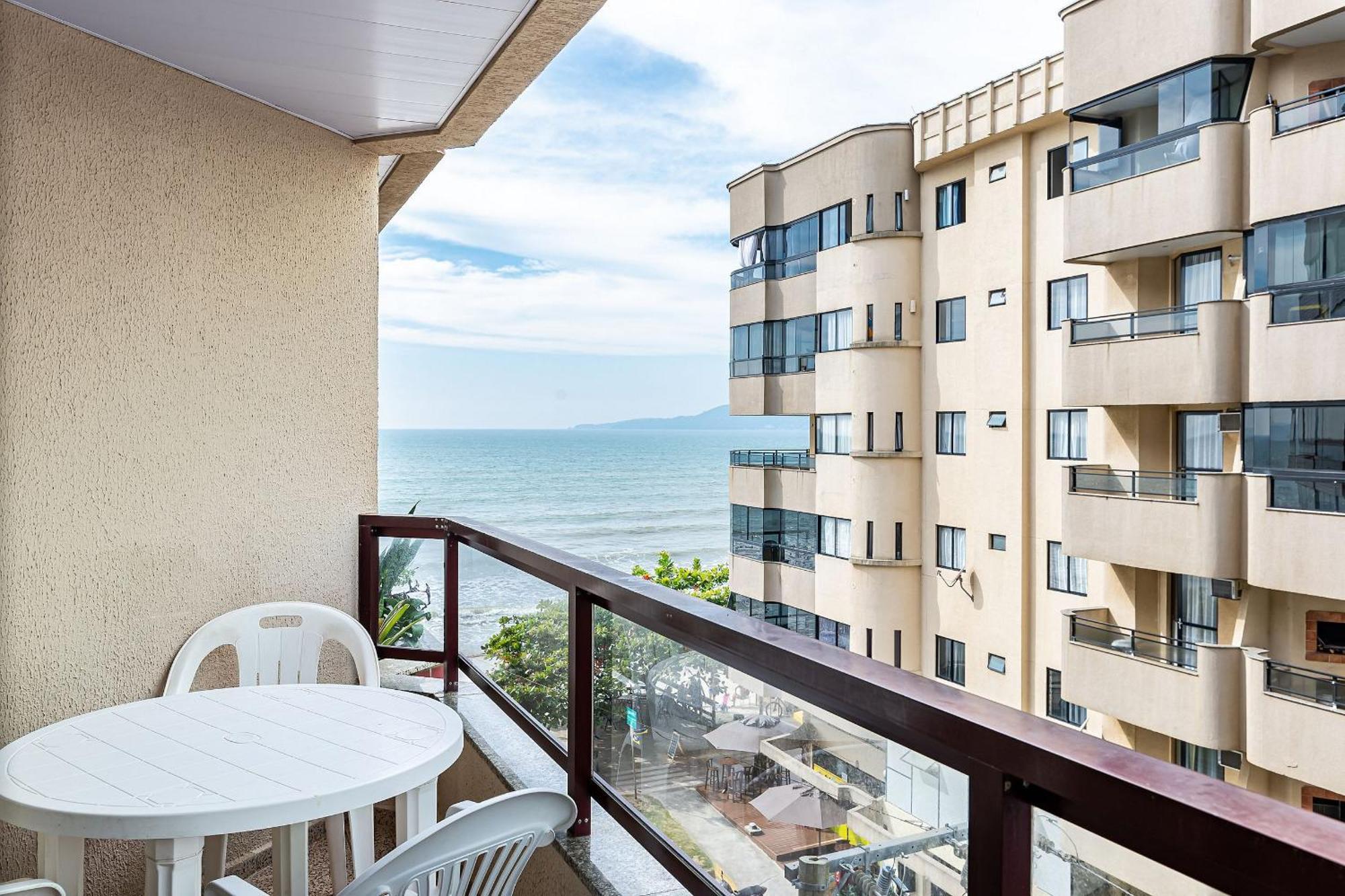Apto Pe Na Areia Vista Mar Em Meia Praia Evb308 Itapema Exterior foto