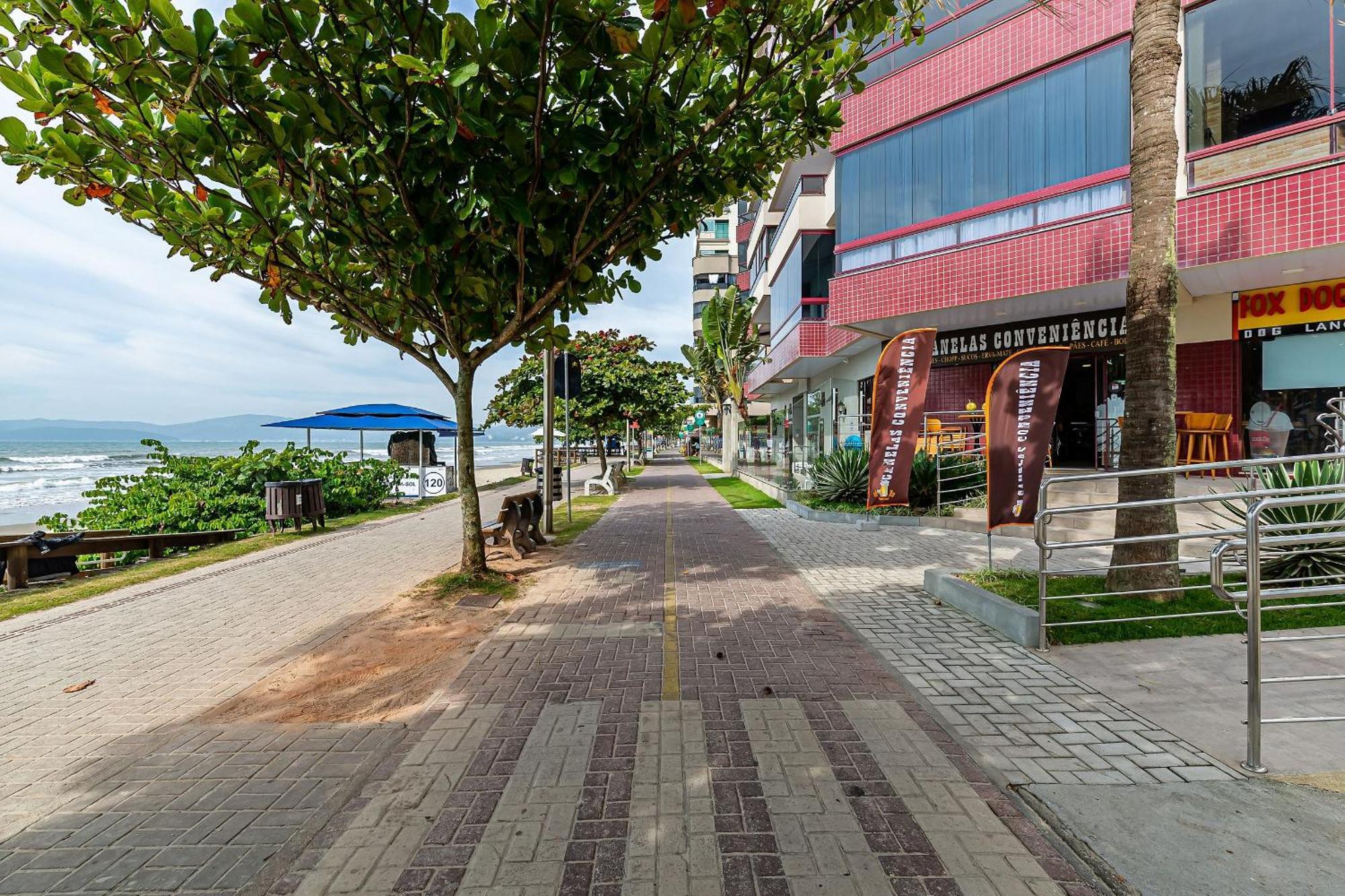 Apto Pe Na Areia Vista Mar Em Meia Praia Evb308 Itapema Exterior foto